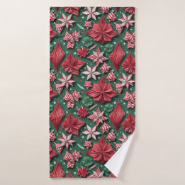 Navidades artesanías de origami 12 - Toalla de bañ