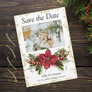 Navidades astutos salvan las tarjetas de matrimoni