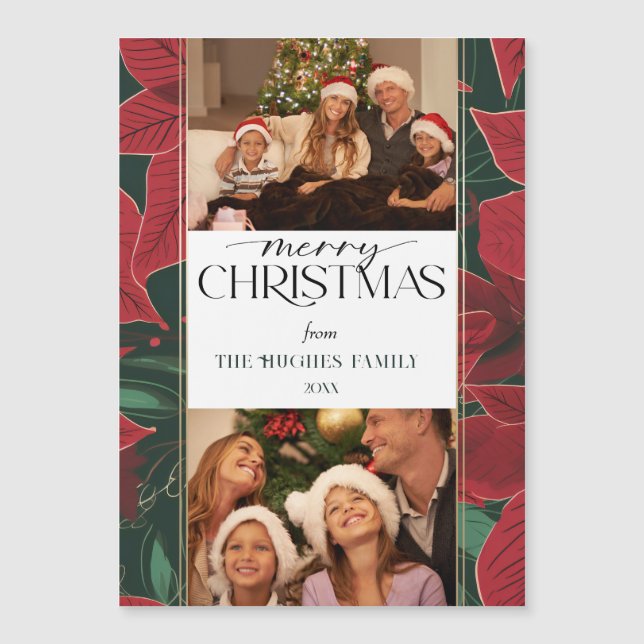 Navidades audaces Poinsettia Botánica 2-Foto (Anverso)