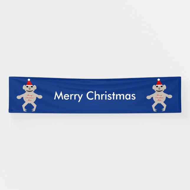 Navidades australianos Koala llevan pancarta (Horizontal)