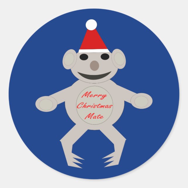 Navidades australianos Koala tienen Pegatinas (Anverso)