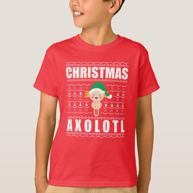 Navidades Axolotl Ugly Xmas Sweater (Anverso)
