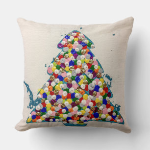 Navidades azules 20 x 20 Cojín decorativo polaco