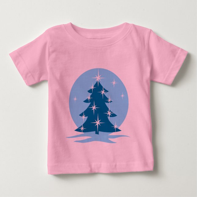 Navidades azules Camiseta de la camiseta navideña  (Anverso)