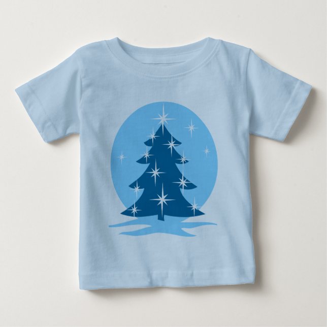 Navidades azules Camiseta de la camiseta navideña  (Anverso)
