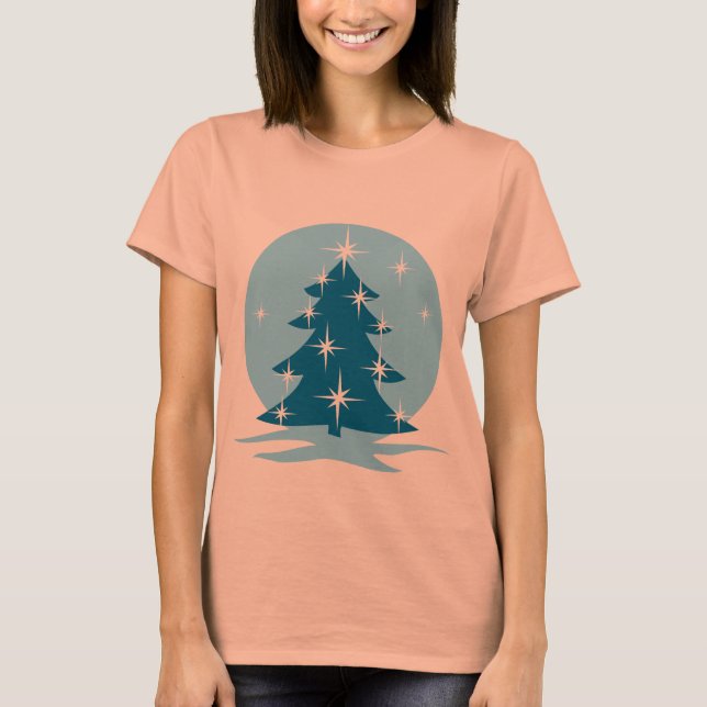 Navidades azules de Lady Camisetas camisetas del á (Anverso)