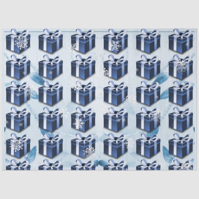 Navidades azules entregan papel de té (Anverso)