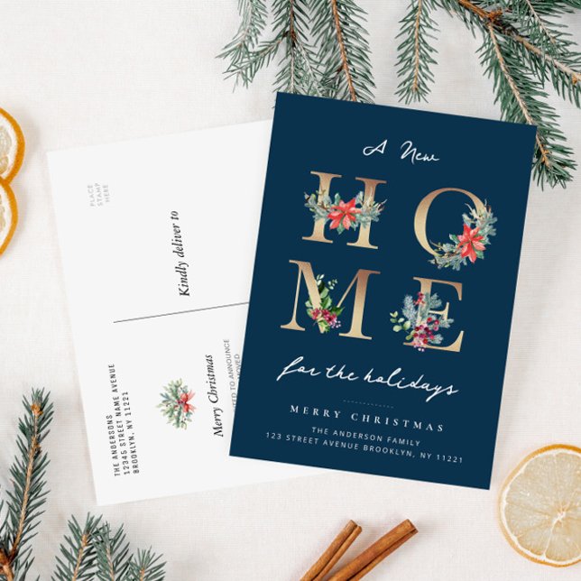 navidades azules modernos vacaciones invitación en (Subido por el creador)