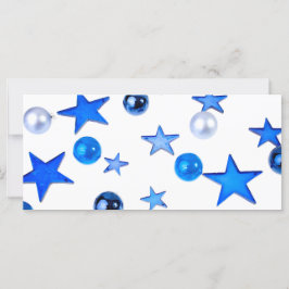 Navidades azules Ornamentos de decoración con text