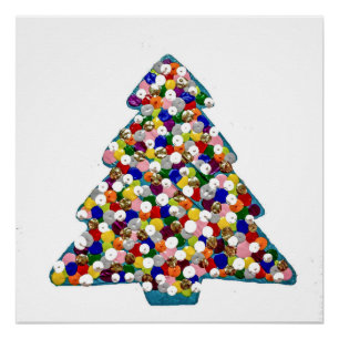 Navidades azules Poster perfecto