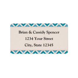 Navidades azules preimpresos modernos con etiqueta