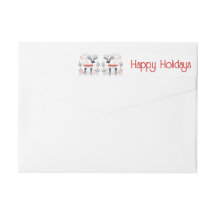 Navidades azules rojos al estilo escandinavo