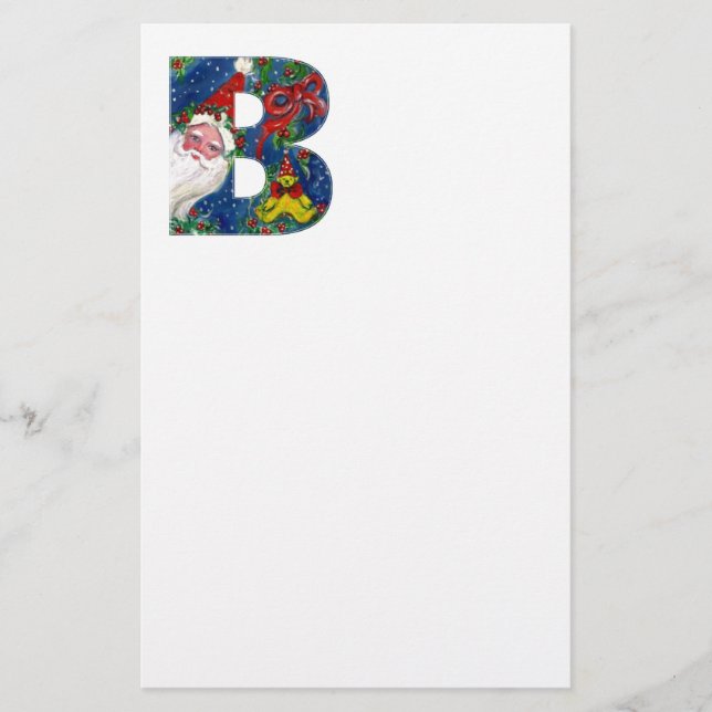 NAVIDADES B CARTA / SANTA CLAUS CON RIBBÓN ROJO (Anverso)