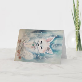 Navidades Baby Animals Tarjeta de felicitación de 