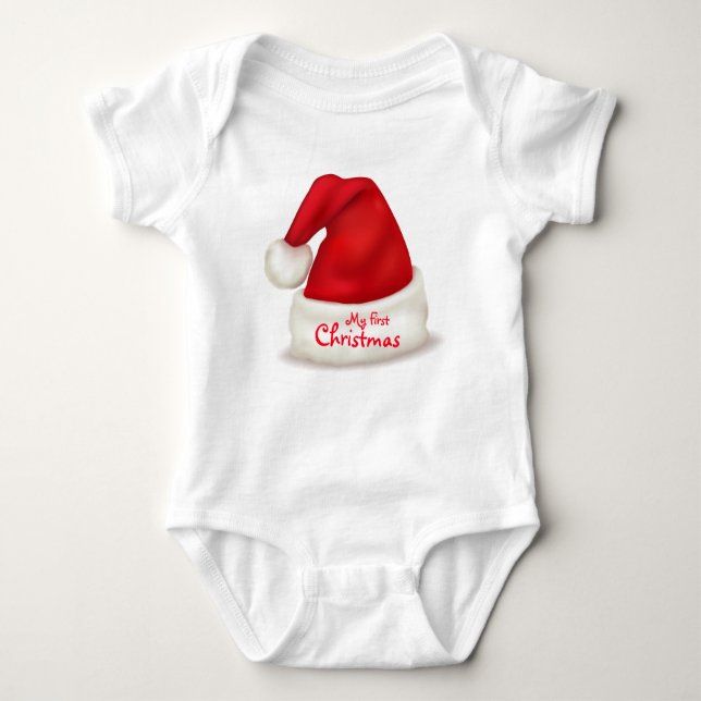 Navidades Baby Jersey Bodysuit/My First Christmas (Anverso)