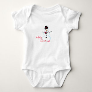 Navidades Baby Jersey Bodysuit/Snowman