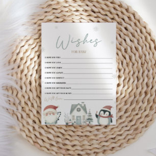 Navidades Baby Shower Desea Una Tarjeta De Bebé