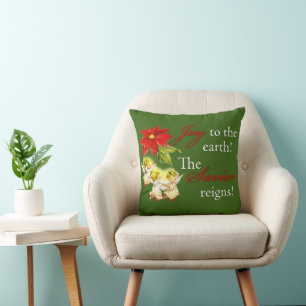 Navidades bailando ángeles bebés en Cojín decorati