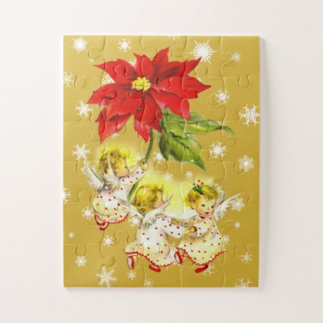 Navidades bailando sobre el rompecabezas de los ni (Vertical)