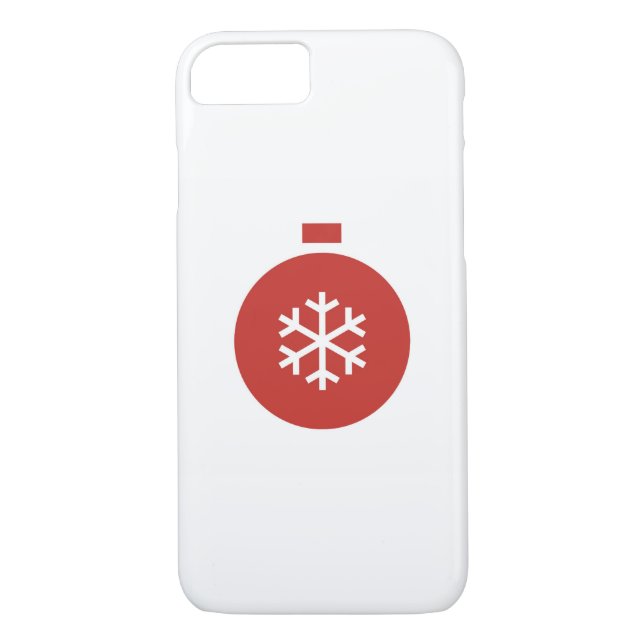 Navidades Ball Funda para iPhone 8/7 (Reverso)