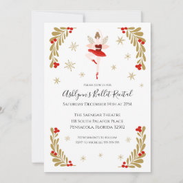 Navidades Ballet Invitación considerando
