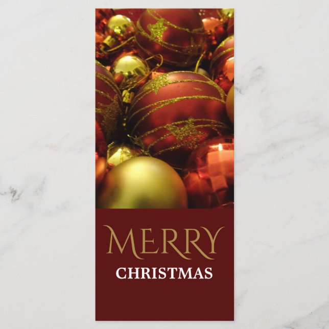 Navidades Baubles Menu (Anverso)