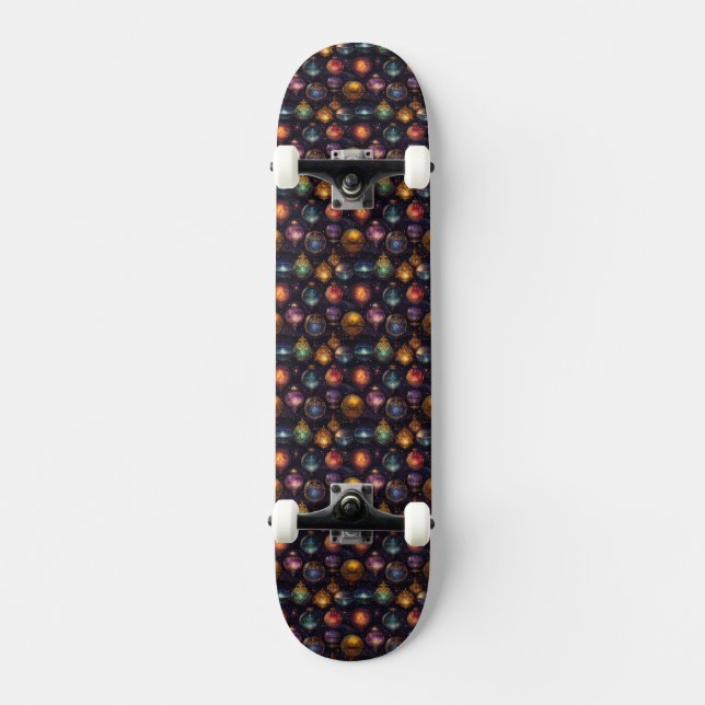 Navidades Baubles Skateboard (Anverso)