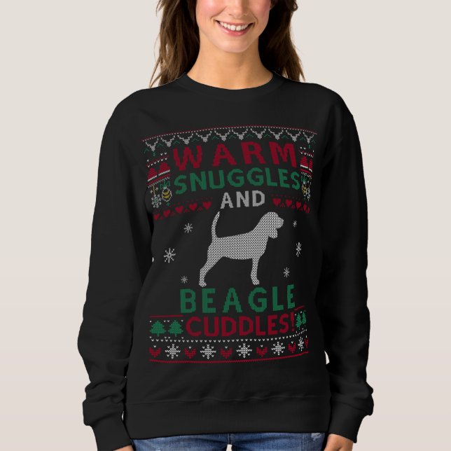Navidades Beagle Dog Ugly Sweater Style (Anverso)