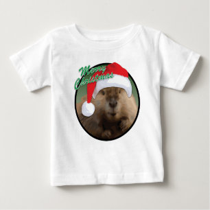 Navidades Beaver - Camiseta Baby Fine Jersey