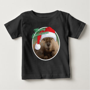 Navidades Beaver - Camiseta Baby Fine Jersey
