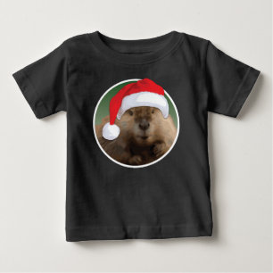 Navidades Beaver - Camiseta Baby Fine Jersey