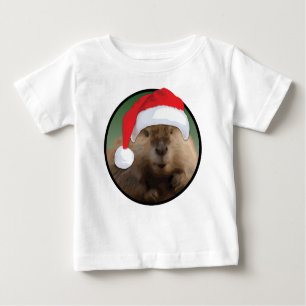 Navidades Beaver - Camiseta Baby Fine Jersey