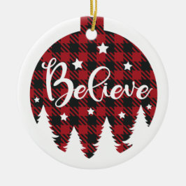 Navidades "Believe" Ornamento cerámico