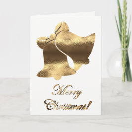 Navidades Bells Gold White Elegant Feliz Navidad