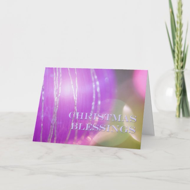 Navidades bendiciendo saludos de Navidad (Anverso)