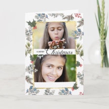 Navidades Bendición 2 tarjeta de fotografía Agua s