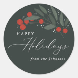 Navidades Berries Pegatina