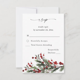 Navidades Berries & Pine no Meal RSVP VER