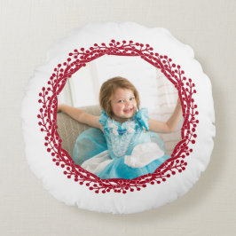 Navidades berry wreath personalizado almohada