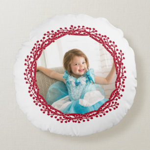 Navidades berry wreath personalizado almohada