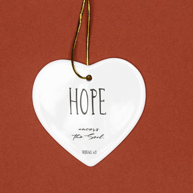 Navidades Biblia Verse Hope Ornamento cerámico (Subido por el creador)
