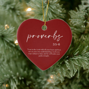 Navidades Biblia Verse Ornamento cerámico