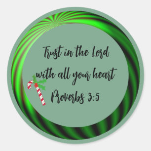 Navidades Biblia versus proverbios 3:5 Pegatina re