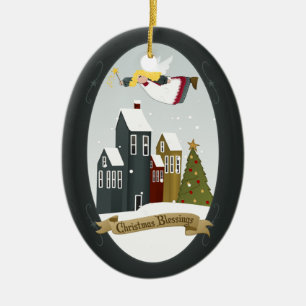 Navidades Blessings Angel   Ornamento