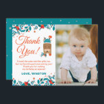 Navidades Blue Deer Birthday Gracias Tarjeta Fotog<br><div class="desc">Navidades Blue Deer Birthday Gracias Tarjeta Fotográfica</div>