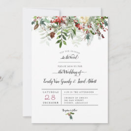 Navidades Boda de temporada 2 Invitación