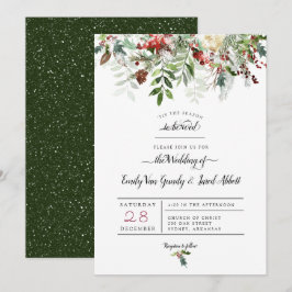 Navidades Boda de temporada 2 Invitación
