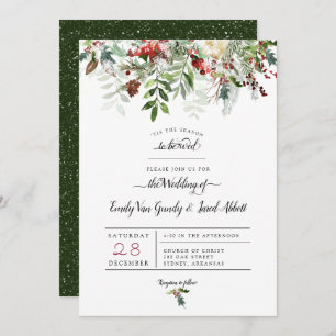 Navidades Boda de temporada 2 Invitación