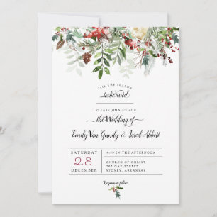 Navidades Boda de temporada 2 Invitación