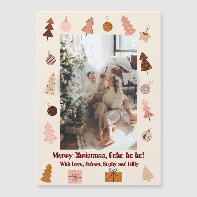 Navidades Boho Feliz Navidad Boho ho ho ho ho ho! (Anverso)